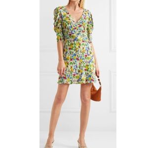 Saloni Floral V-Neck Dress Size 2